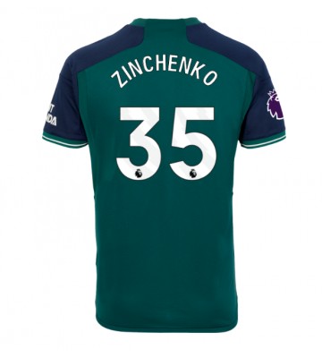 Lacne Muži Futbalové dres Arsenal Oleksandr Zinchenko #35 2023-24 Krátky Rukáv - Tretina